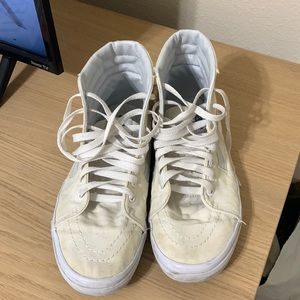 White high top Vans